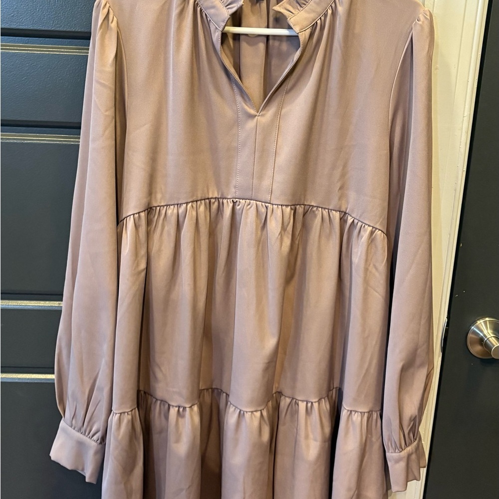 En Saison Lavender Ruffle Blouse